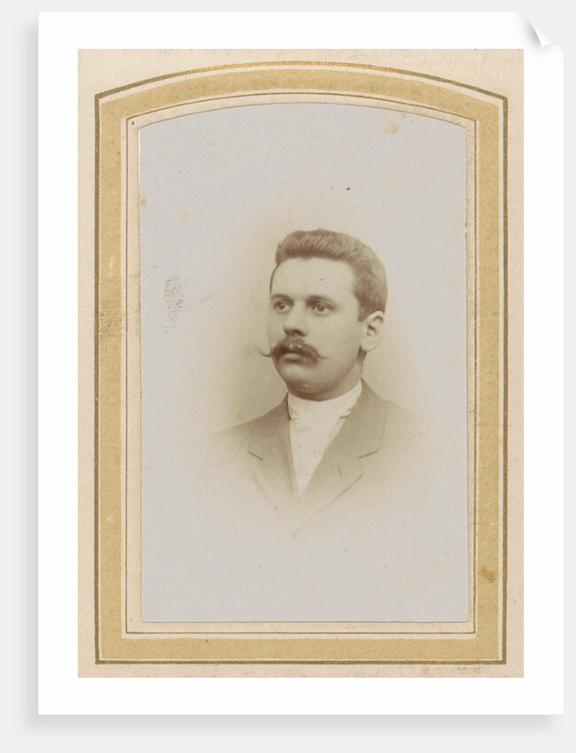 Portrait of a man with a mustache by Emma Kirchner