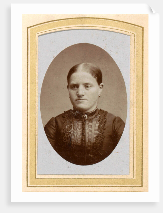 Portrait of a woman with a necklace by H. Bulens Jr