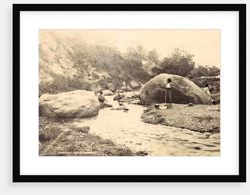 Waxing women in rock formations in Ambon (possibly the Paper Elephant), Indonesia (possibly the Paper Elephant) by Anonymous
