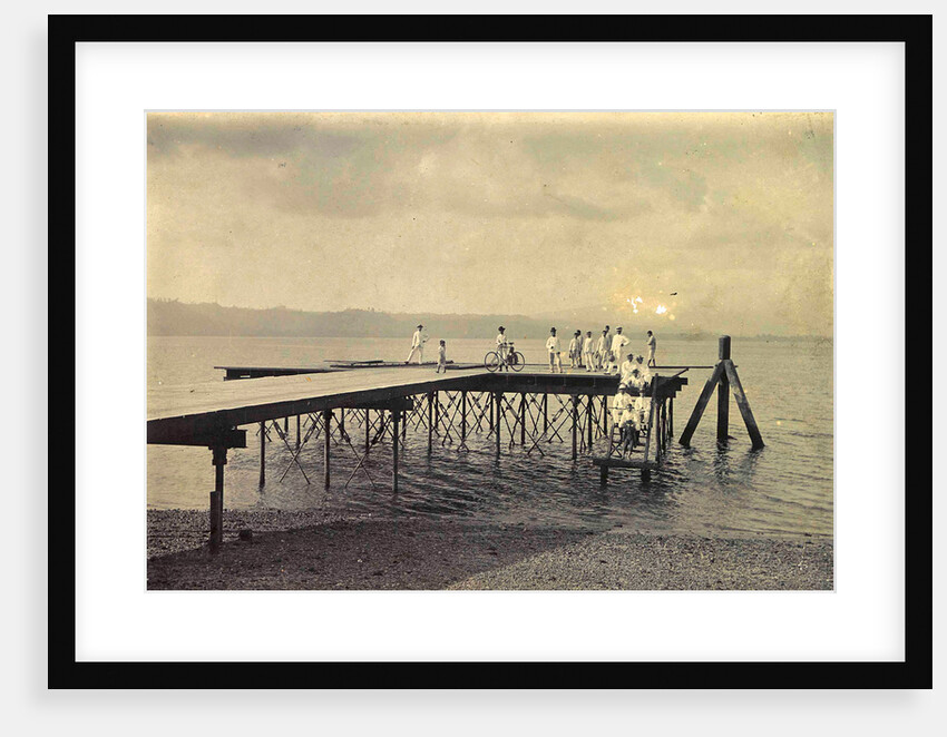 Near a water with men in Ambon, Indonesia by Anonymous