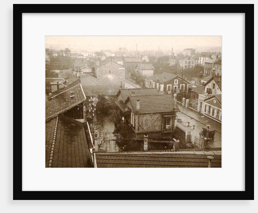Flooding Paris suburbs in 1910, France by Anonymous