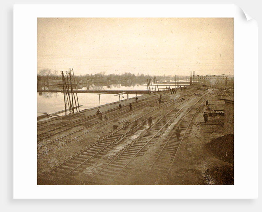 Album of flooding Paris suburbs in 1910, France by Anonymous