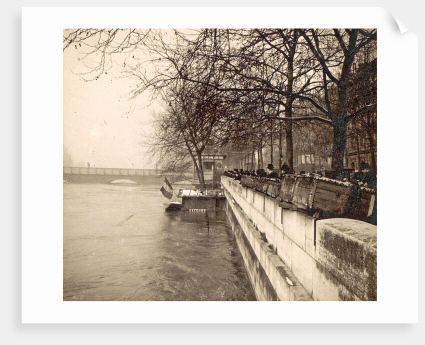 album flooding Paris suburbs in 1910, France by Anonymous