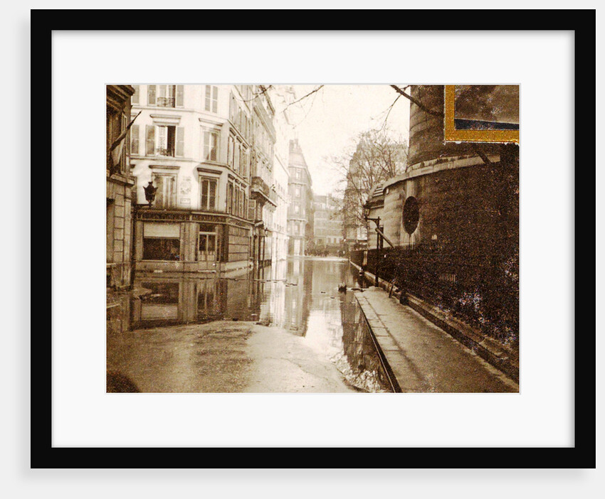 album flooding Paris suburbs in 1910, France by Anonymous