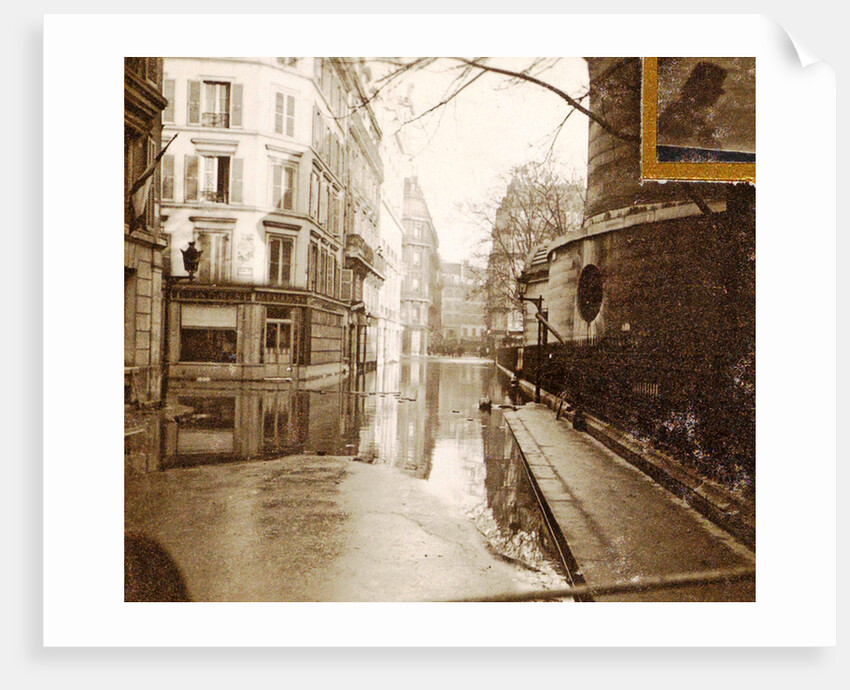 album flooding Paris suburbs in 1910, France by Anonymous