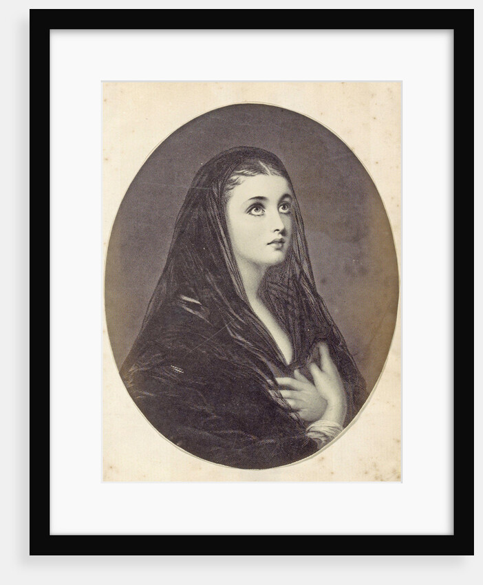 Photo Reproduction of (presumably) a print of Mary Magdalene by Anonymous