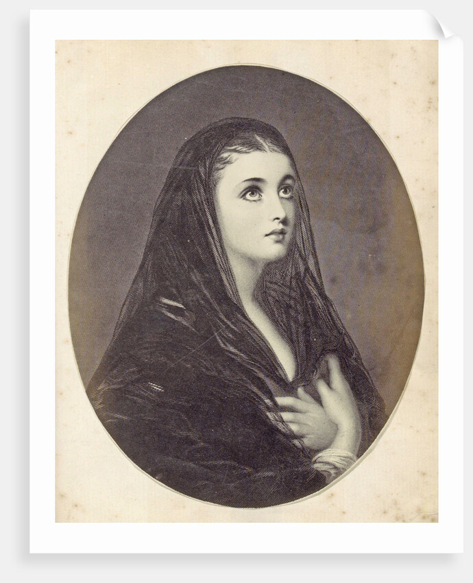 Photo Reproduction of (presumably) a print of Mary Magdalene by Anonymous