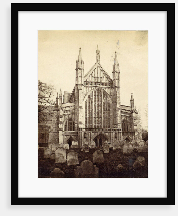 Rear and Cemetery of Winchester Cathedral by Anonymous
