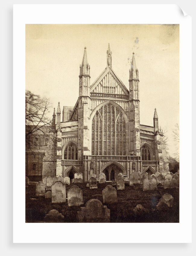 Rear and Cemetery of Winchester Cathedral by Anonymous