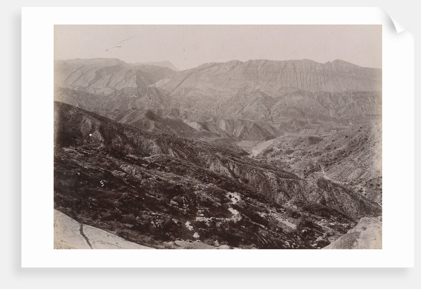 Mountain landscape in Persia by Antoine Sevruguin