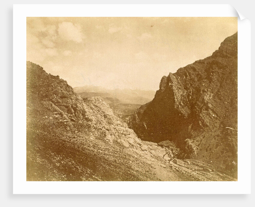 Gorge in Elboersgebergte in Persia by Antoine Sevruguin