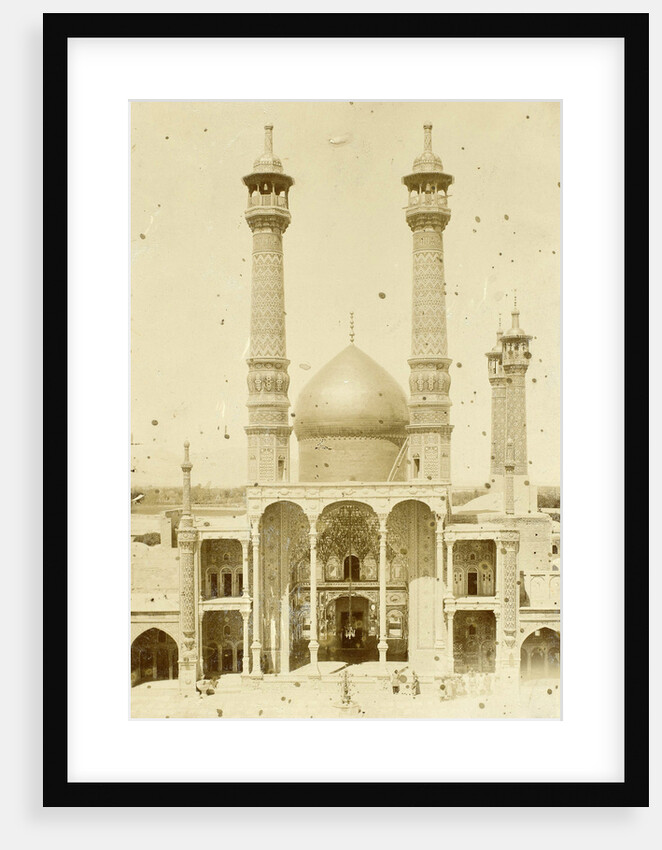 Exterior of Fatima Masumeh shrine (Hazrat-e Masumeh) in Qom Iran by Antoine Sevruguin