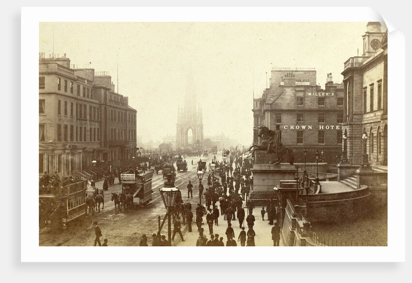 Princes Street from Waterloo Place, Edinburgh by James Valentine