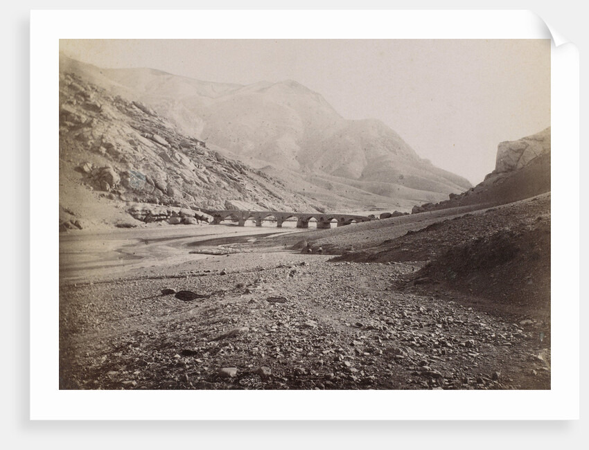 Bridge over a river in Qazvin towards Mezeh by Anonymous