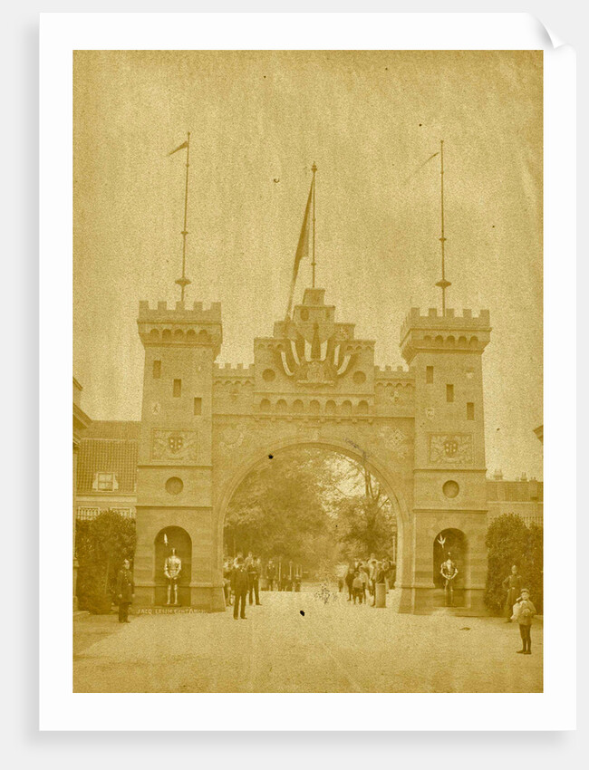 Triumphal arch near the Groote Houtbrug, giving access to den Hout, Haarlem by Anonymous