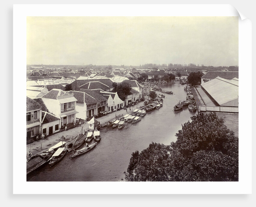 View of the west side of Kalimas, the inland port of Surabaya, Indonesia by Anonymous