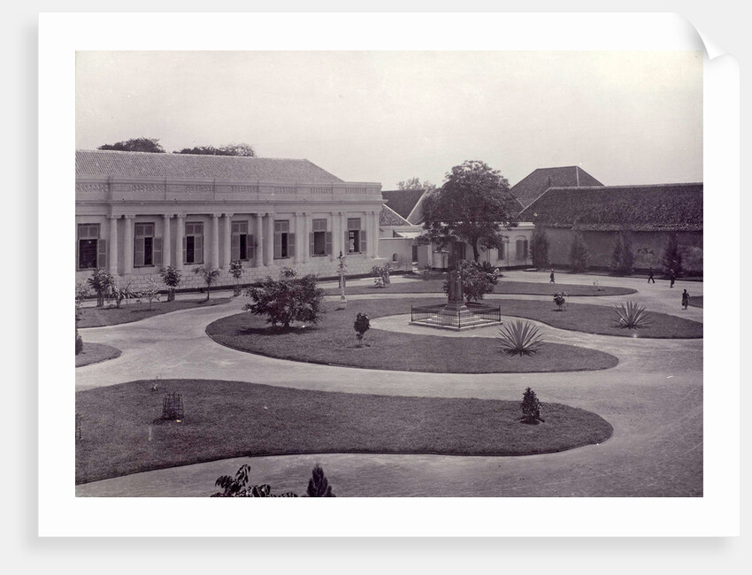 Military barracks in Surabaya with making the Aceh monument, Indonesia by Anonymous