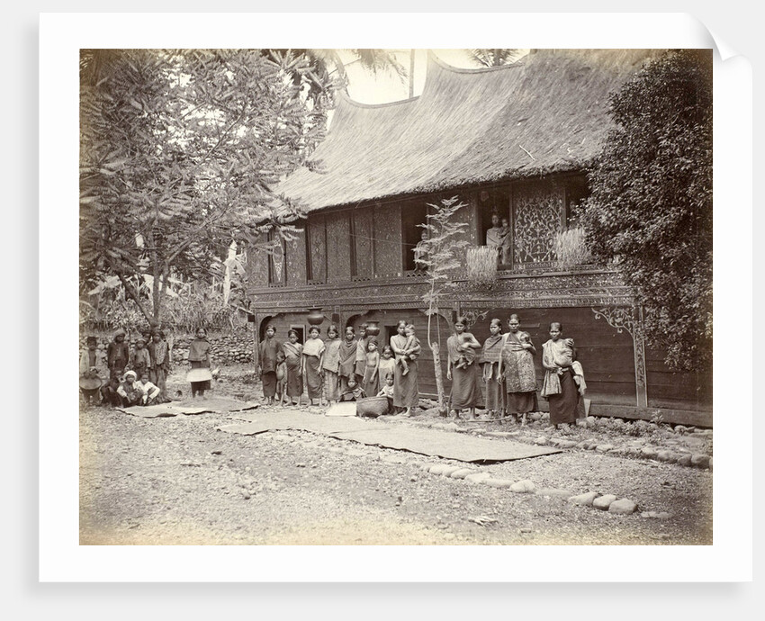 Women with children for a house in Sumatra by Anonymous