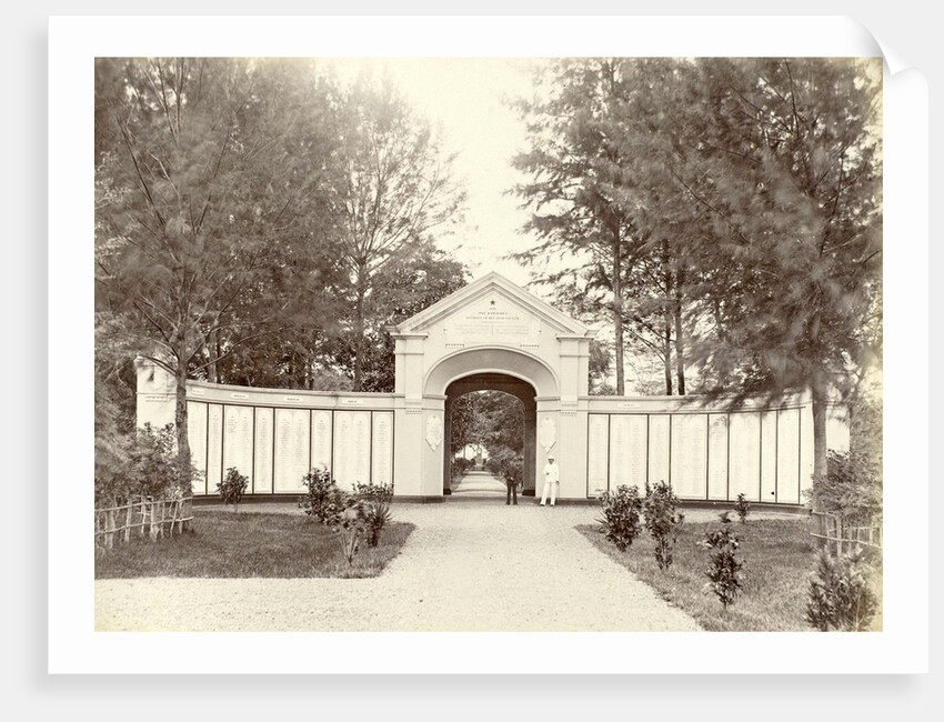 pylon military cemetery Peutjoet in Aceh by Anonymous