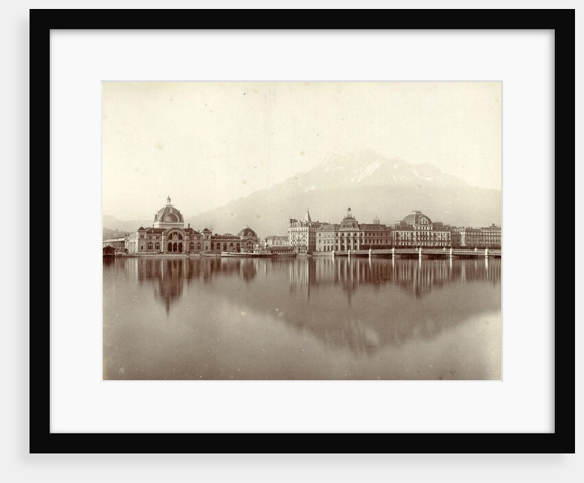 View of Lucerne and Mount Pilatus by Giorgio Sommer