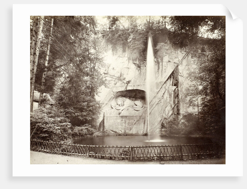 Löwendenkmal in Lucerne by Giorgio Sommer