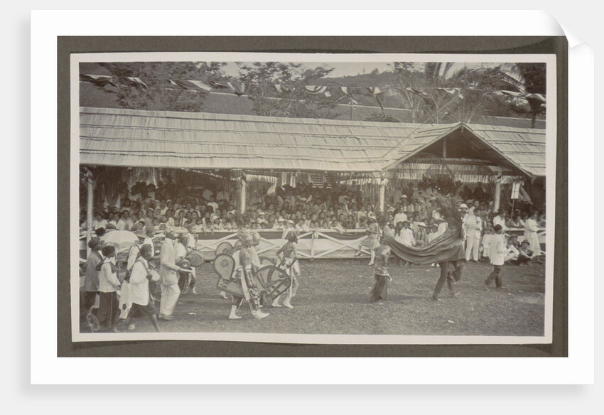 Parade with participants who depict riders for a stand by Anonymous