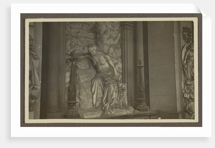 Picture of a grieving man with a beard by Anonymous