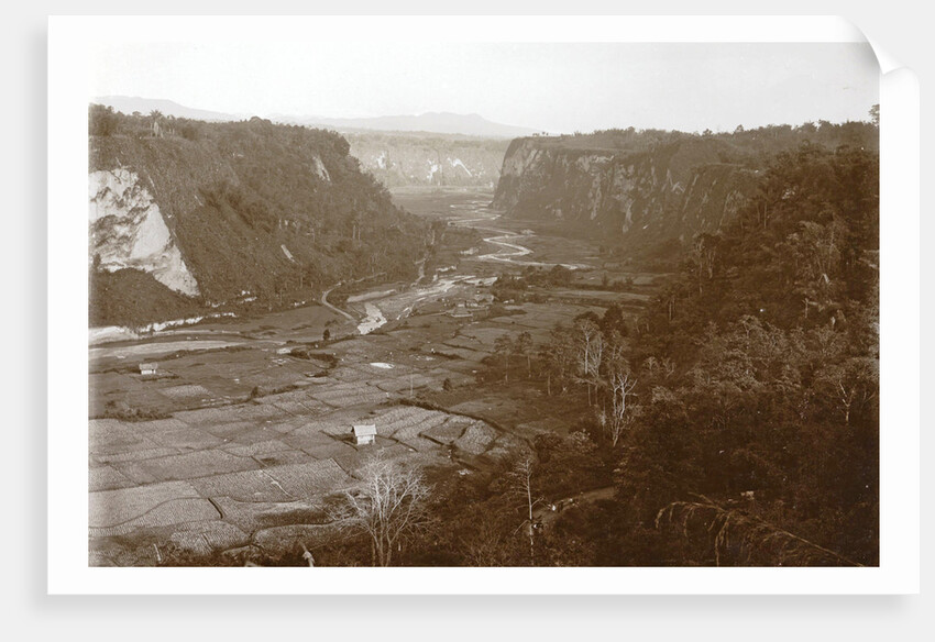 Sumatra indonesia face on fields at Karbouwengat, Fort de Cock by Christiaan Benjamin Nieuwenhuis