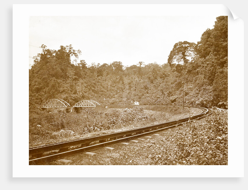 Sumatra indonesia, Anai Gorge with railway by Christiaan Benjamin Nieuwenhuis