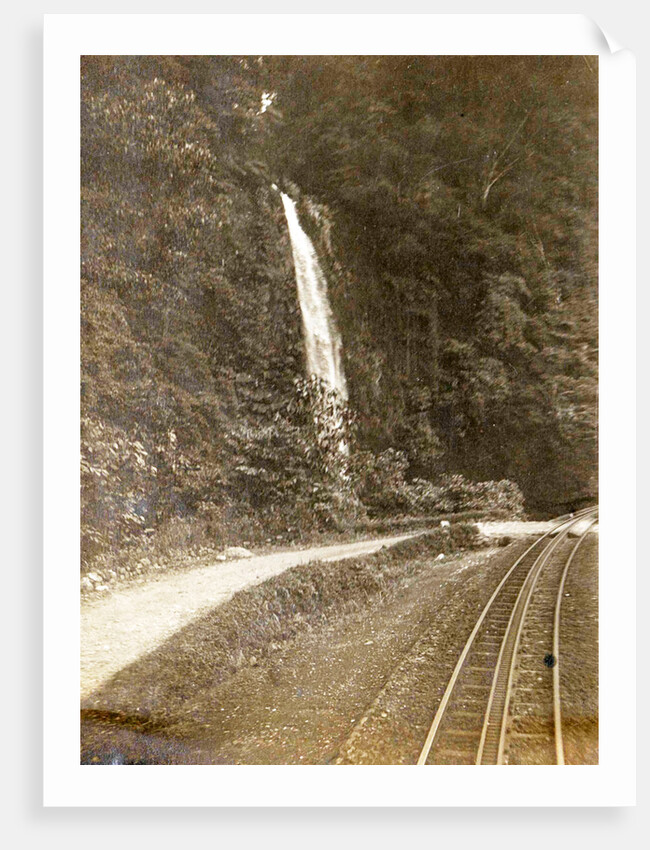 Sumatra indonesia, Anai Gorge from train with railway by Anonymous
