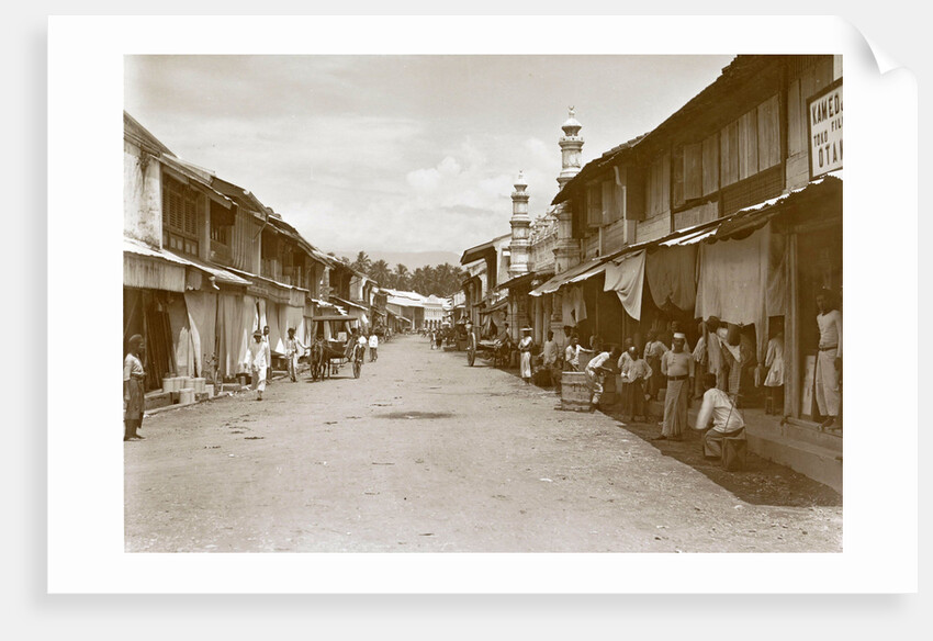 Padang street Klingalese district by Christiaan Benjamin Nieuwenhuis