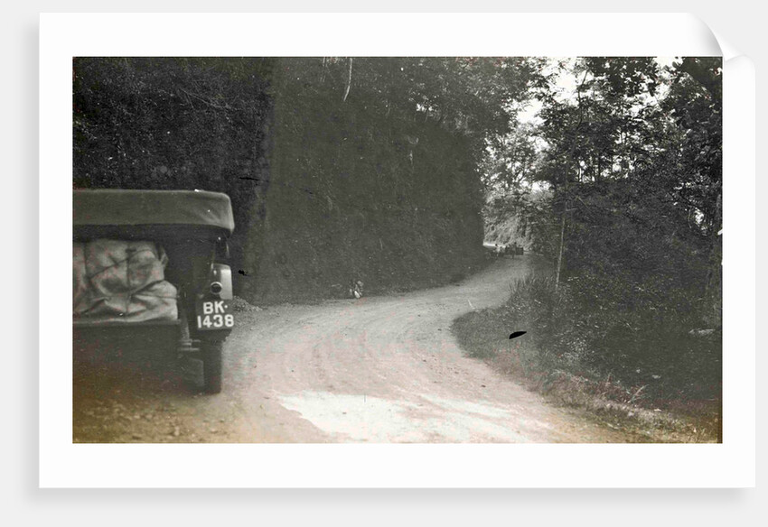 Priangan, cars on the road past the Tji Sokan, Indonesia by Anonymous