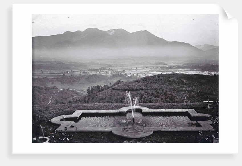 Java panorama Goentoer from the Kurhaus Parahyangan or Priangan or Preanger Java, Indonesia by Anonymous
