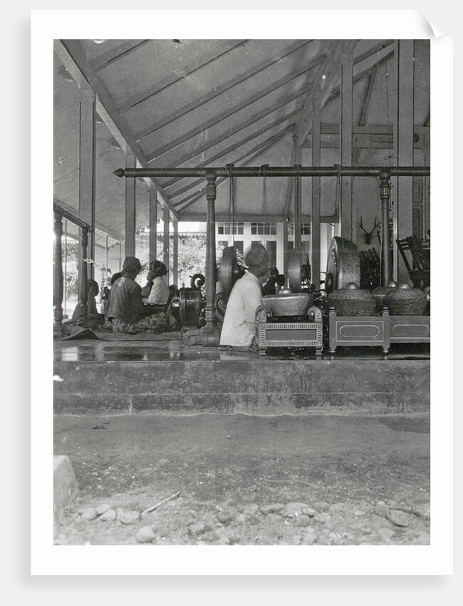 Java, Indonesia, gamelan orchestra at the Regent of Wonosobo, visite by Anonymous