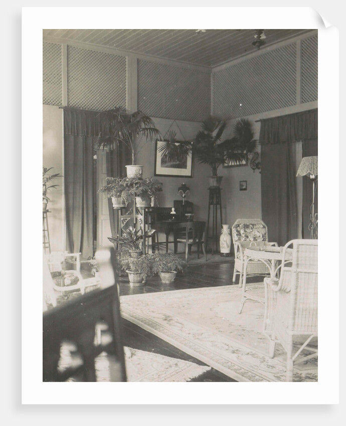Medan, interior house of Mr. Heinecken, Indonesia by Anonymous