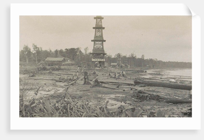 Sumatra, Pangkalang-Soesoeh new rig under construction, Indonesia by Anonymous