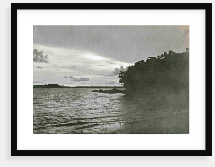 Siboya, sunset over lake by Anonymous