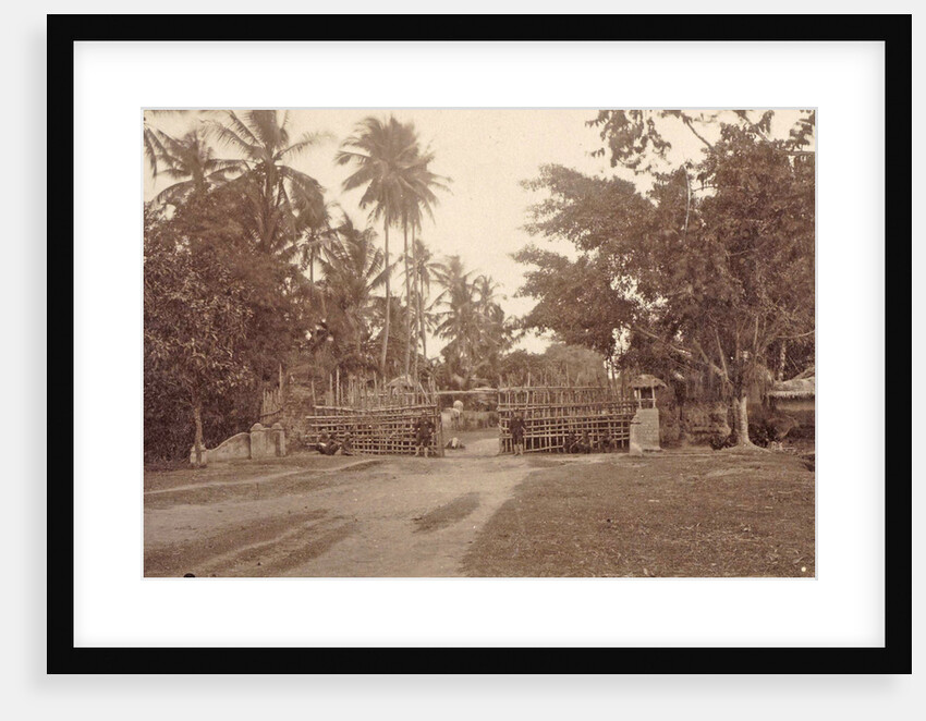 Dutch East Indies, indonesia, western gate of Hataram during Lombok Expedition 1894 by Anonymous