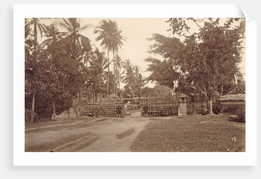 Dutch East Indies, indonesia, western gate of Hataram during Lombok Expedition 1894 by Anonymous