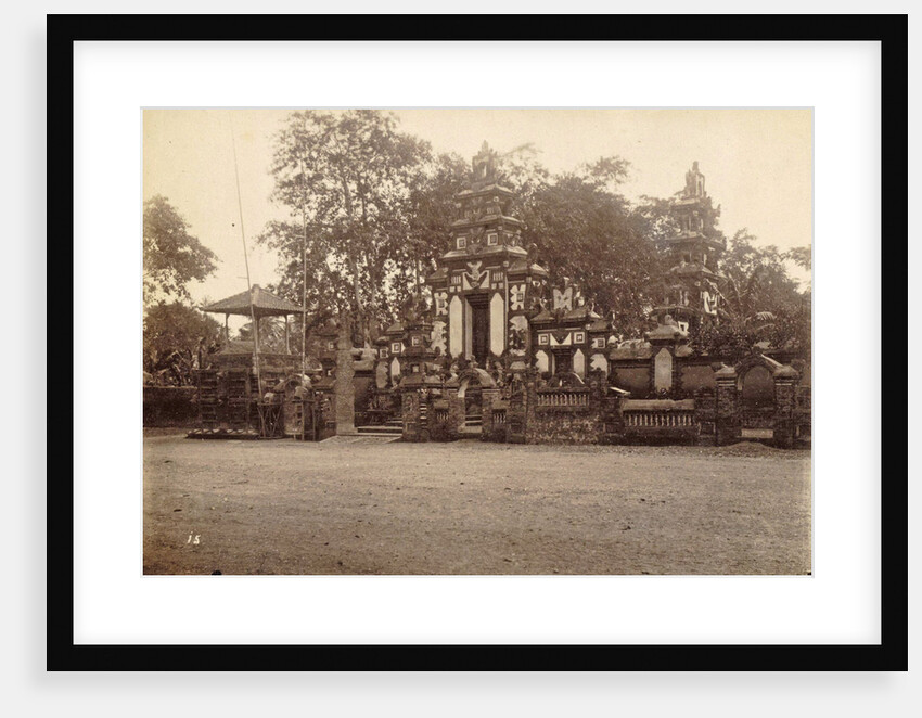 Dutch East Indies, indonesia, Dewatempel at Tjakra Negara during Lombok Expedition 1894 by Anonymous