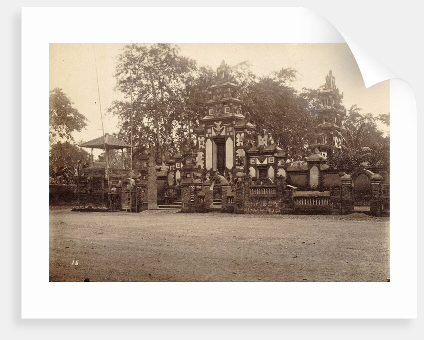 Dutch East Indies, indonesia, Dewatempel at Tjakra Negara during Lombok Expedition 1894 by Anonymous