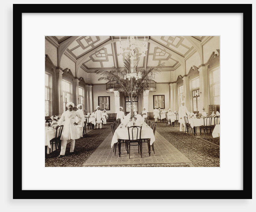 Africa, Royal Hotel dining room interior in Durban Natal, South Africa by Anonymous