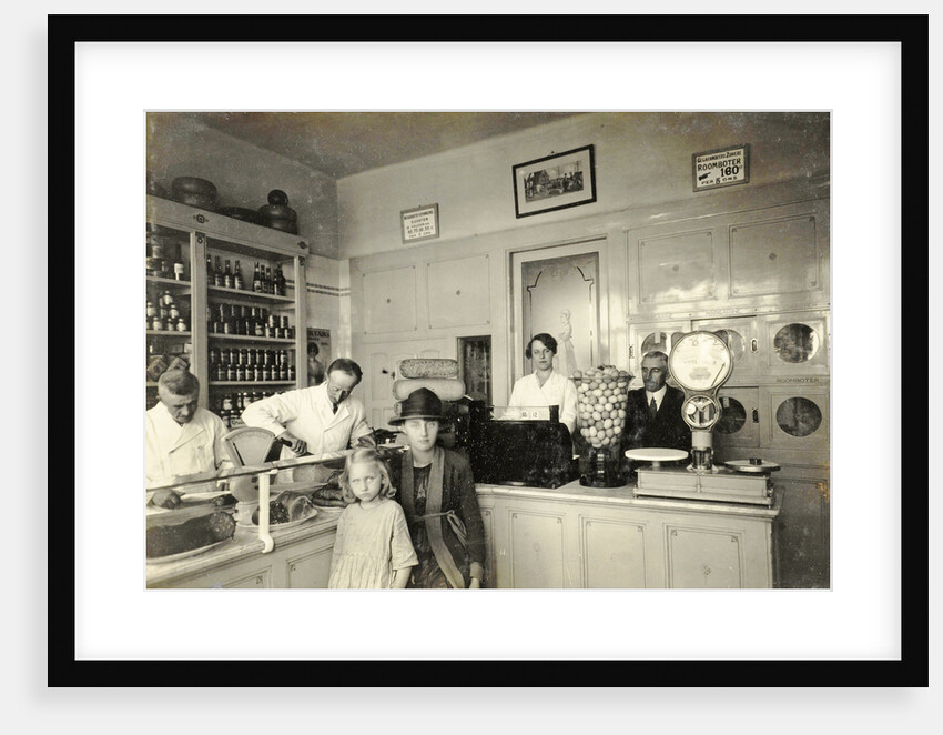 interior of the store in dairy and meat products from W van Drielst by Anonymous