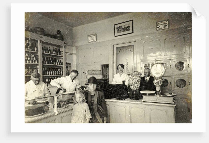 interior of the store in dairy and meat products from W van Drielst by Anonymous