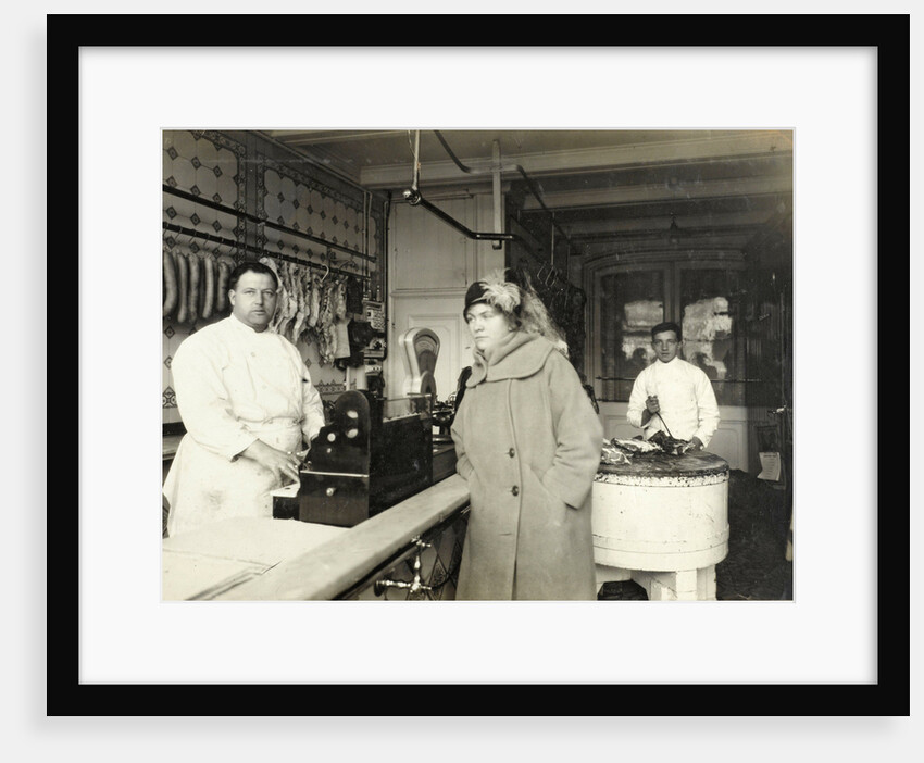 Interior of the butchery of P. de Gruyter, Oude Waal 2, Amsterdam, Netherlands by Anonymous