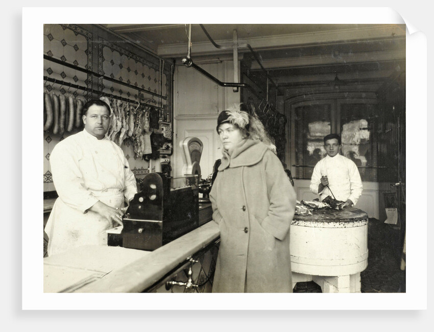 Interior of the butchery of P. de Gruyter, Oude Waal 2, Amsterdam, Netherlands by Anonymous
