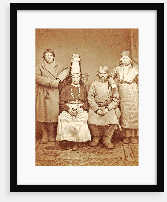 Group portrait of a Russian peasant family Russia by Anonymous
