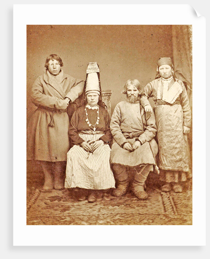 Group portrait of a Russian peasant family Russia by Anonymous