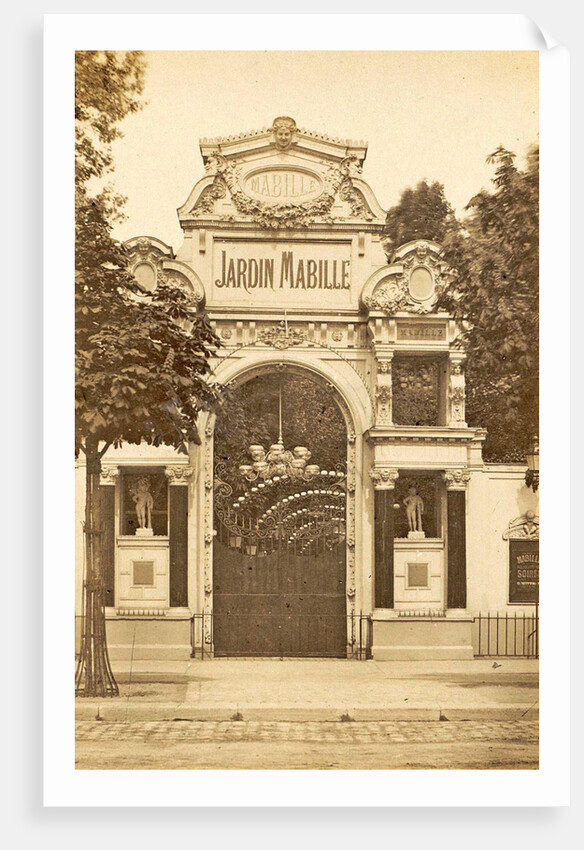 Entrance Jardin Mabille, a dance hall in Paris, France by Anonymous