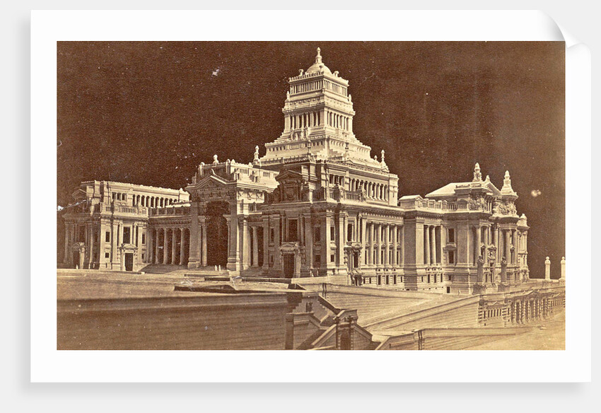 Model of the Palace of Justice in Brussels, Belgium by A. de Blochouse